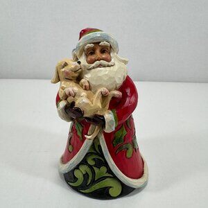 Jim Shore “Santa's Best Friend" Figure Puppy Dog Heartwood Creek 4041071